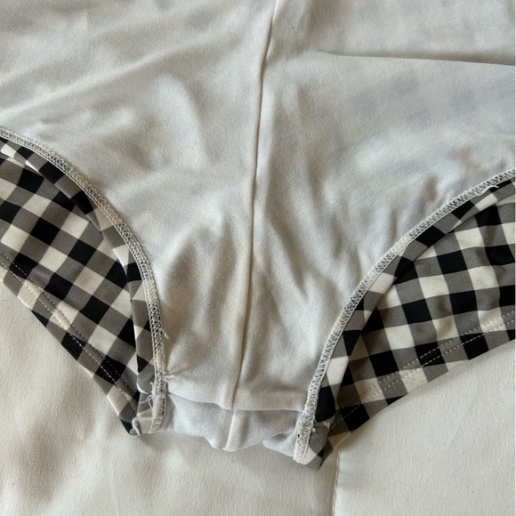 Betsey Johnson Gingham High Waisted Boyshort Bikini Bottoms - Picture 15 of 16